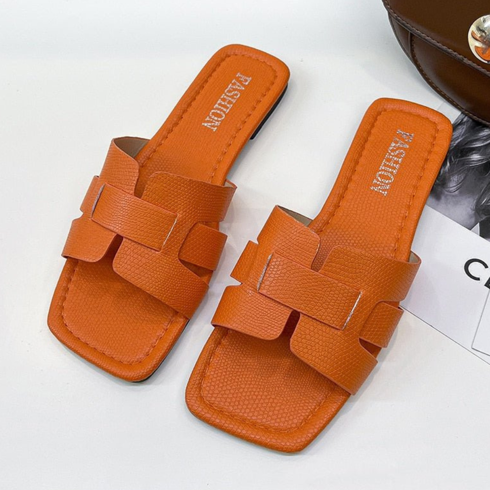 Rasteirinha Feminina laranja